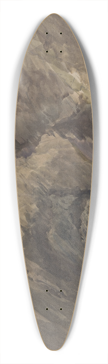 David Cox - Grotto Interior 39.3 inch art pintail longboard deck