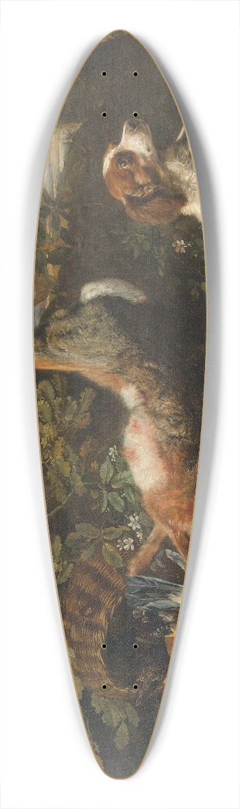 David de Coninck - Still Life With Game 39.3 inch art pintail longboard deck