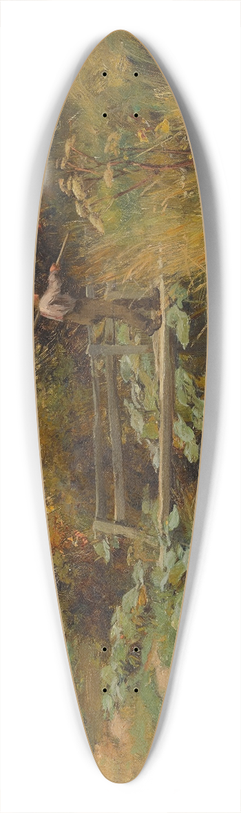 David Farquharson - Return from the field 39.3 inch art pintail longboard deck