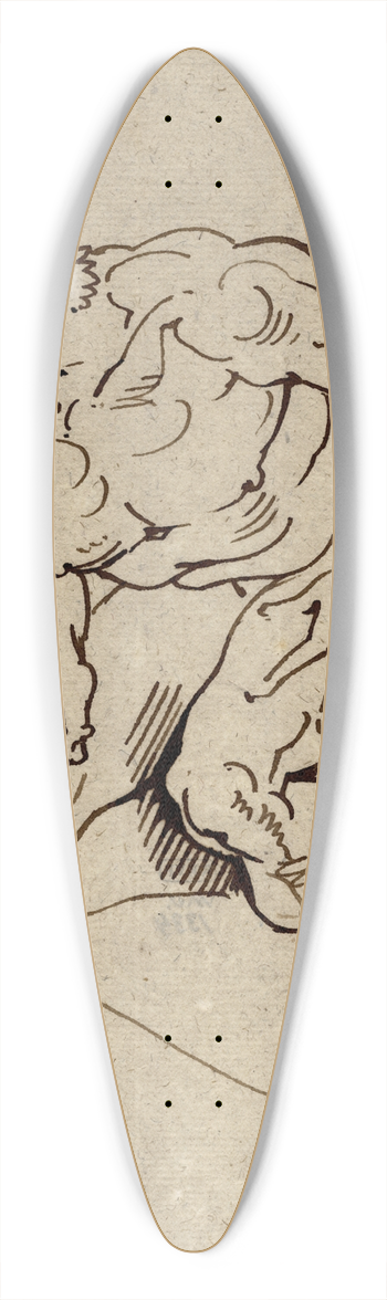 David Humbert de Superville - Duivel 39.3 inch art pintail longboard deck