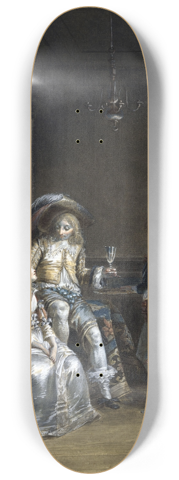 Jean-Baptiste Mallet - Le Galant militaire 8.25 inch art skate deck