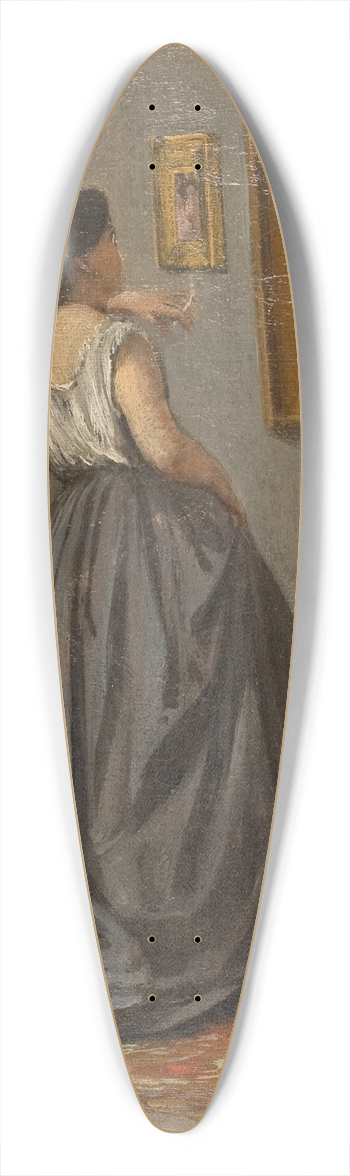David Jacobsen - A Lady in the Studio 39.3 inch art pintail longboard deck