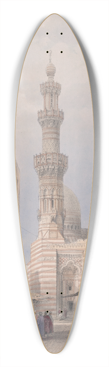 David Roberts - Bullack, Cairo. 39.3 inch art pintail longboard deck