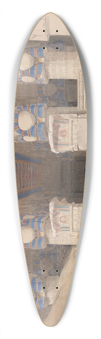 David Roberts - Dendera [Dandara]. Dec. 7th, 1838. 39.3 inch art pintail longboard deck