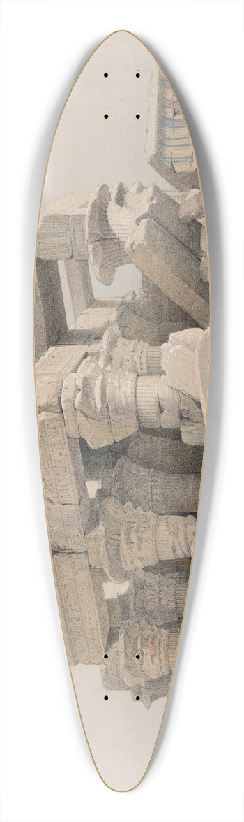 David Roberts - Kom Ombo. Nov. 21st, 1838. 39.3 inch art pintail longboard deck