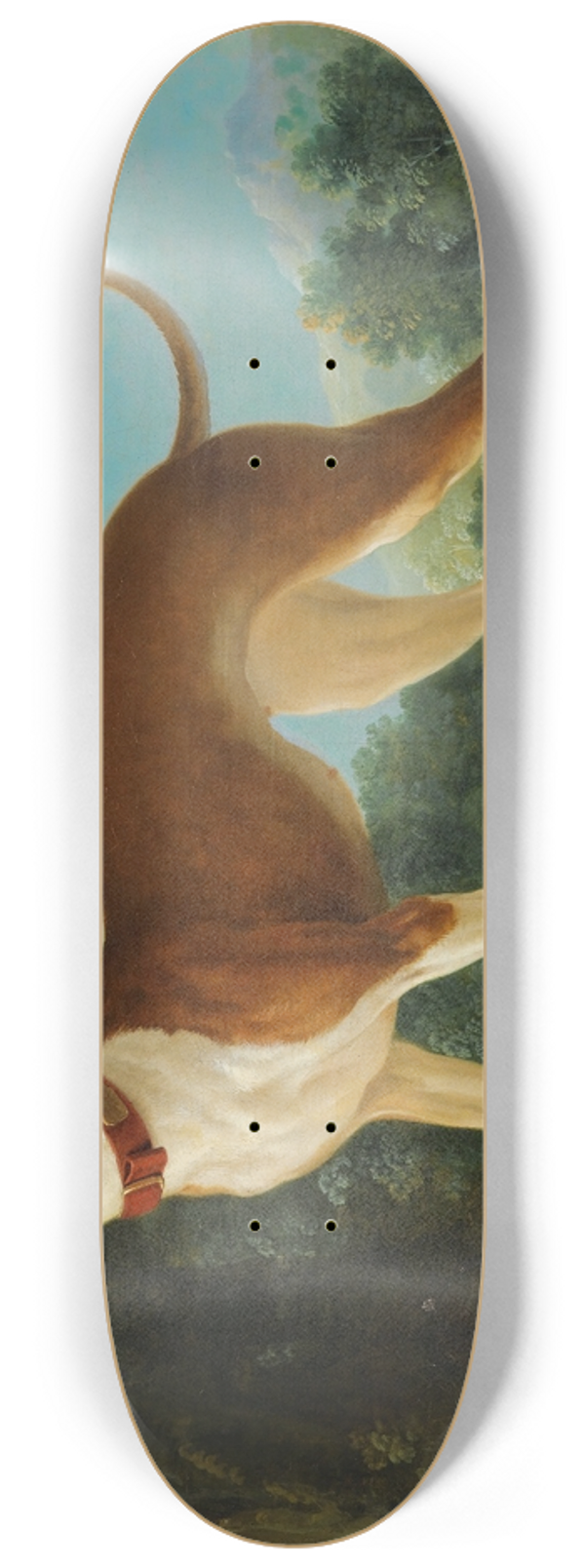Jean-Baptiste Oudry - Greyhound In A Landscape 8.25 inch art skate deck