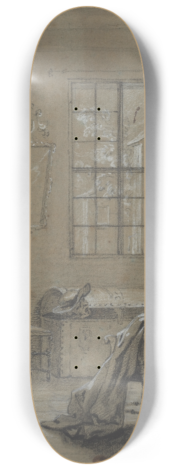 Jean-Baptiste Oudry - Ragotin dans le coffre 8.25 inch art skate deck