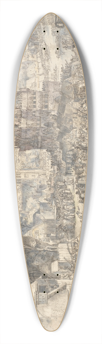 David Vinckboons - Kermesse 39.3 inch art pintail longboard deck