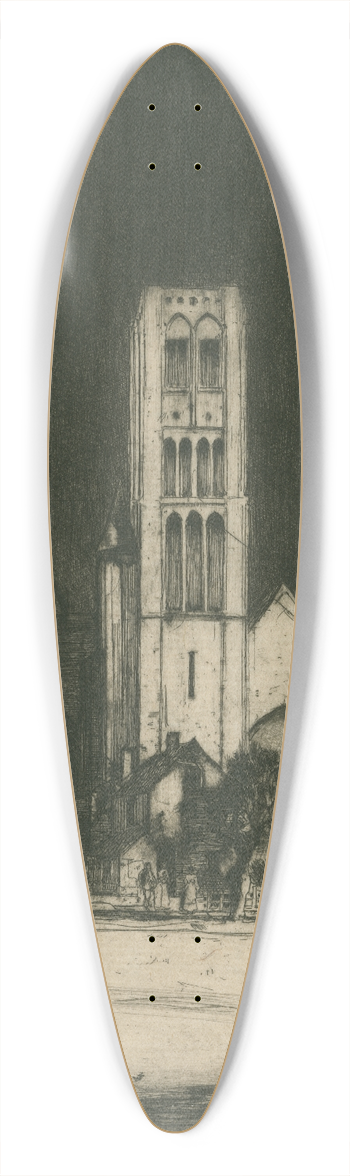 David Young Cameron - Damme 39.3 inch art pintail longboard deck