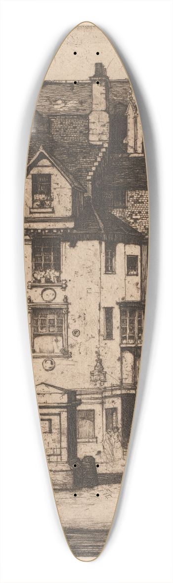 David Young Cameron - John Knoxs House 39.3 inch art pintail longboard deck