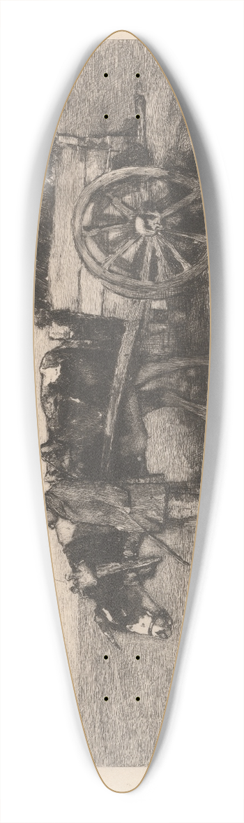 David Young Cameron - The Leaf Cart 39.3 inch art pintail longboard deck