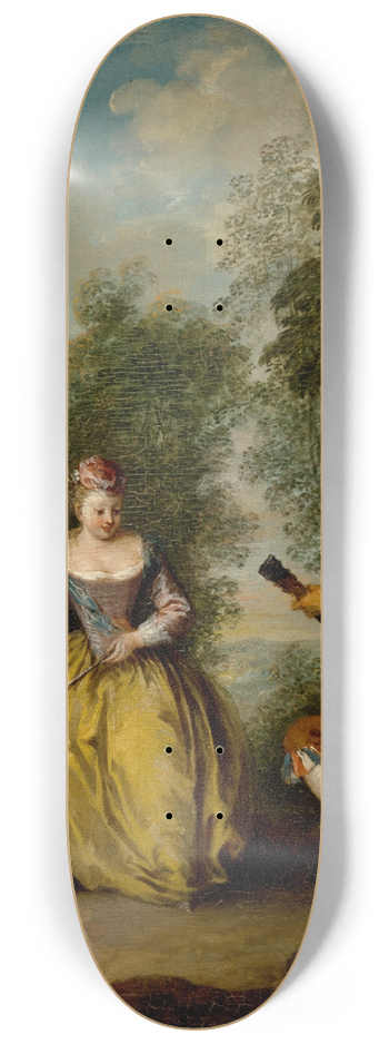 Jean-Baptiste Pater - A Pastoral Concert 8.25 inch art skate deck