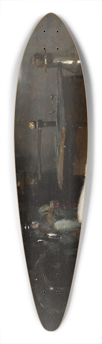 Denis Pierre Bergeret - Still Life With Asparagus 39.3 inch art pintail longboard deck