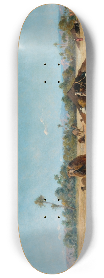Jean Baptiste Paul Lazerges - Bedouin Camp, Biskra 8.25 inch art skate deck