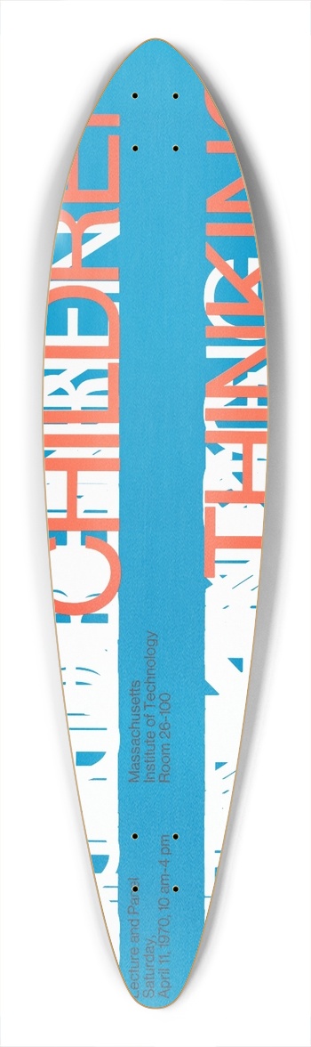Dietmar Winkler - Teaching children thinking 39.3 inch art pintail longboard deck