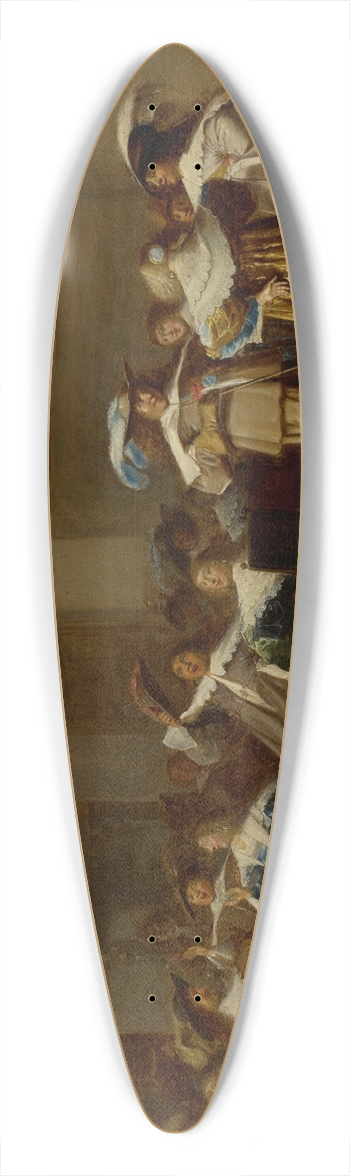 Dirck Hals - The Merry Company 39.3 inch art pintail longboard deck