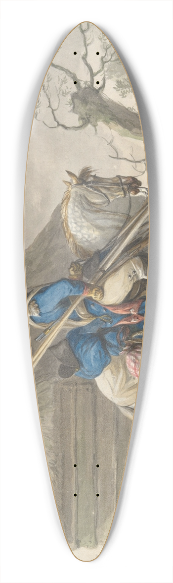 Dirk Langendijk - Dutch Dragoon of the GrenadierGuard 39.3 inch art pintail longboard deck