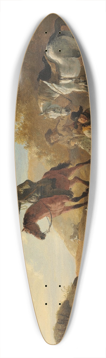 Dirk Stoop - Hunters Resting 39.3 inch art pintail longboard deck