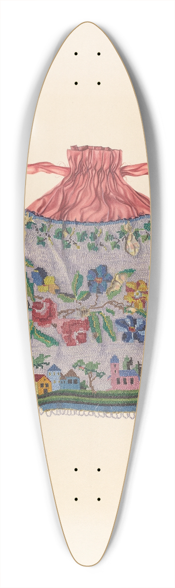 Dolores Haupt - Beaded Bag 39.3 inch art pintail longboard deck