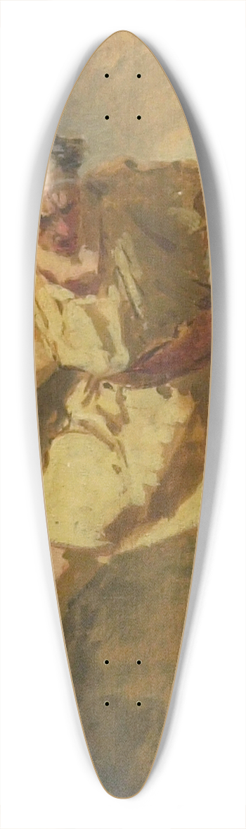 Domenico Morelli - The Gladiator 39.3 inch art pintail longboard deck