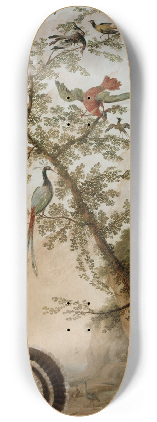 Jean-Baptiste Pillement - Panneau dcoratif  sujets danimaux 8.25 inch art skate deck