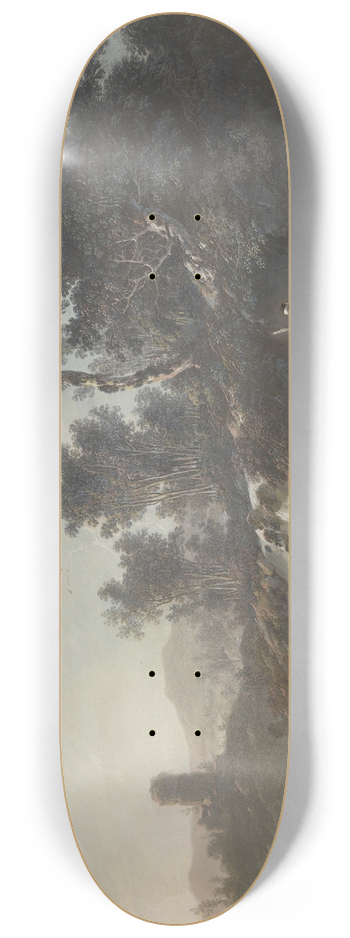 Jean-Baptiste Pillement - Shepherds Resting by a Stream 8.25 inch art skate deck