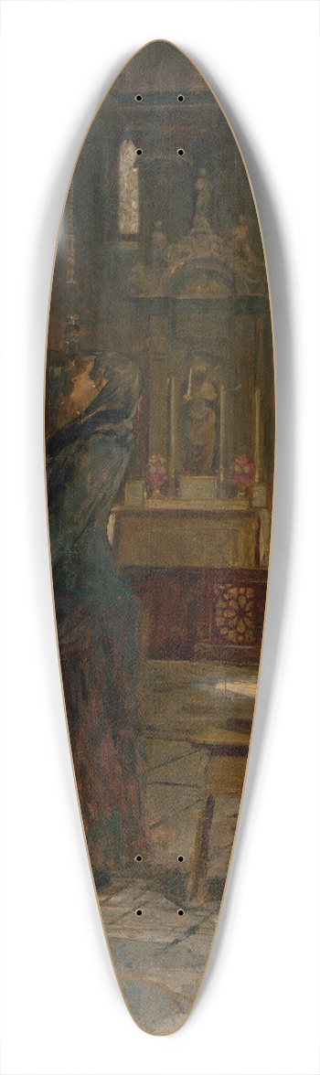 Dominik Skuteck - Interior Scene 39.3 inch art pintail longboard deck