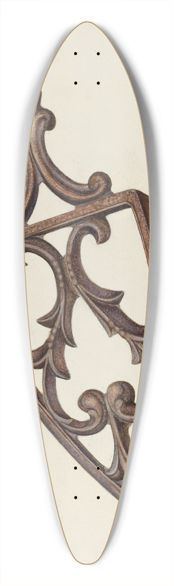 Donald Harding - Flat Iron Stand 39.3 inch art pintail longboard deck