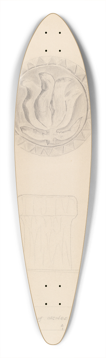 Donald Streeter - Butter Mold 39.3 inch art pintail longboard deck