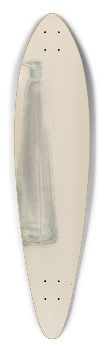 Donald Streeter - Medicine Bottle 39.3 inch art pintail longboard deck