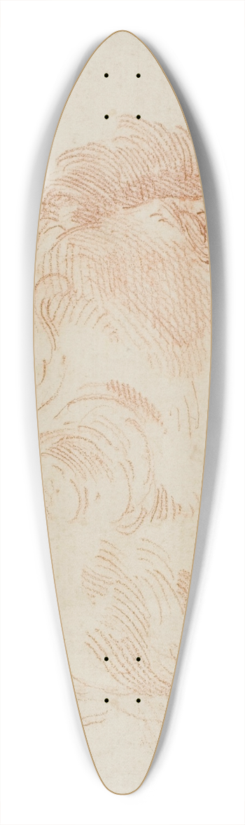 Donato Creti - Childs Head 39.3 inch art pintail longboard deck