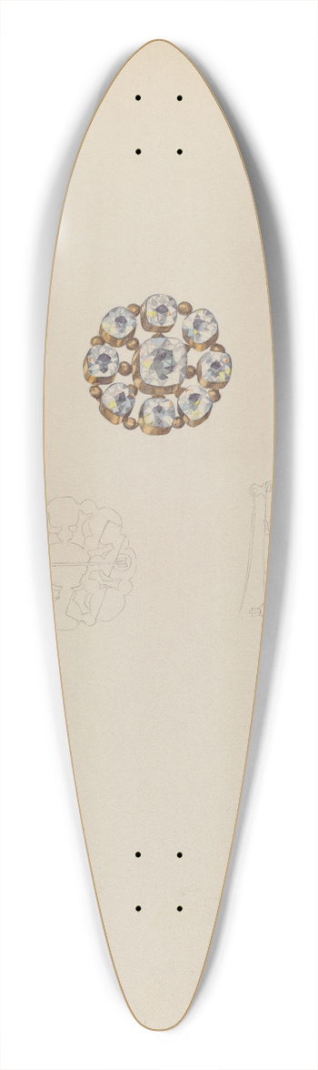Doris Beer - Cameo Brooch 39.3 inch art pintail longboard deck