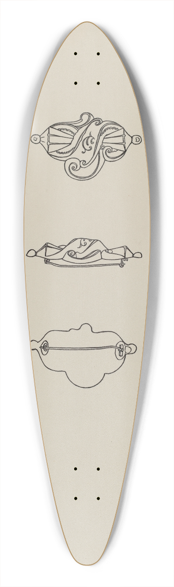 Dorothy Dwin - Brooch 39.3 inch art pintail longboard deck