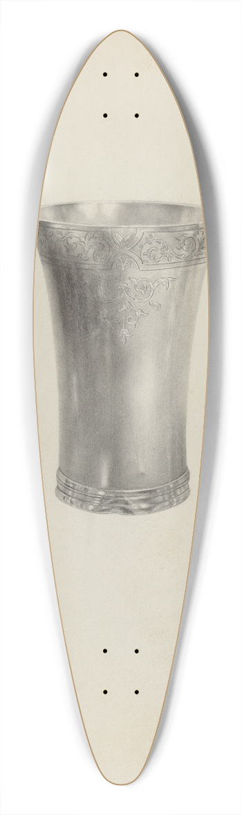 Dorothy Dwin - Silver Beaker 39.3 inch art pintail longboard deck