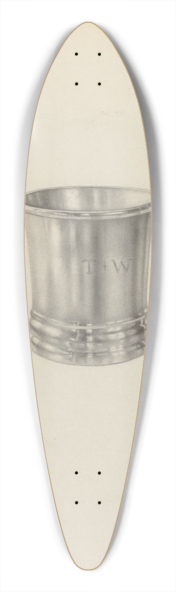 Dorothy Dwin - Silver Beaker 39.3 inch art pintail longboard deck