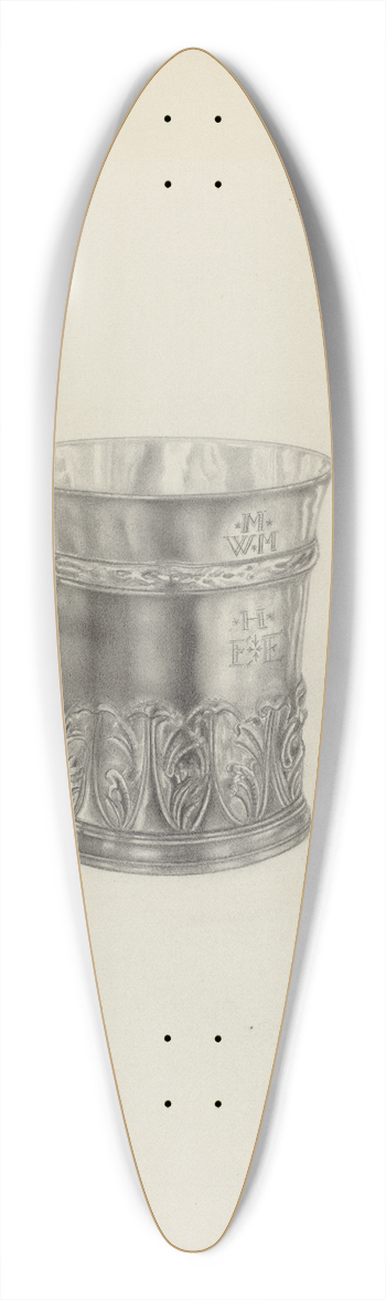 Dorothy Dwin - Silver Beaker 39.3 inch art pintail longboard deck