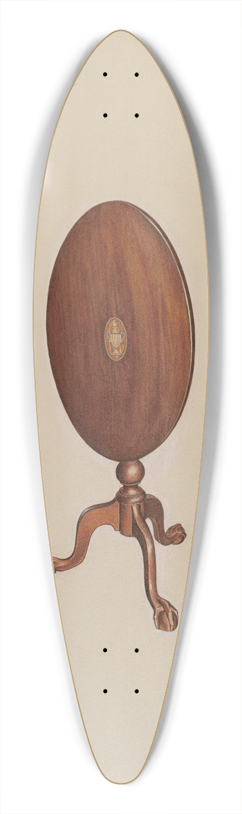 Dorothy Handy - Tilt Top Table 39.3 inch art pintail longboard deck