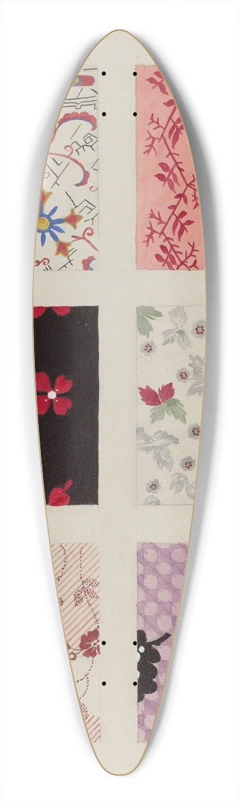 Dorothy Posten - Materials from Quilt 39.3 inch art pintail longboard deck