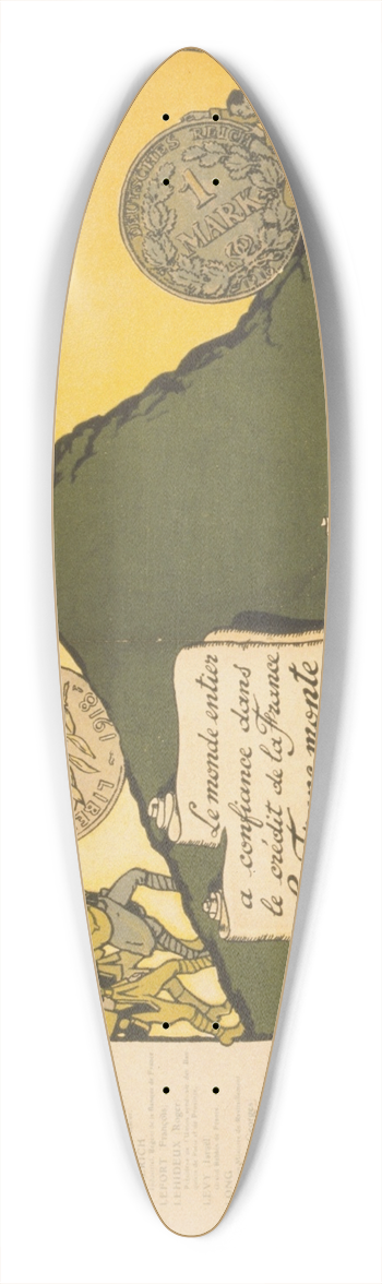 douard Bernard - Souscrivez  lEmprunt de la Libration 39.3 inch art pintail longboard deck