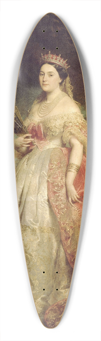 douard-Louis Dubufe - Portrait of the Princess Mathilde 39.3 inch art pintail longboard deck