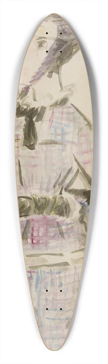 douard Manet - Femme en Costume deVoyage 39.3 inch art pintail longboard deck
