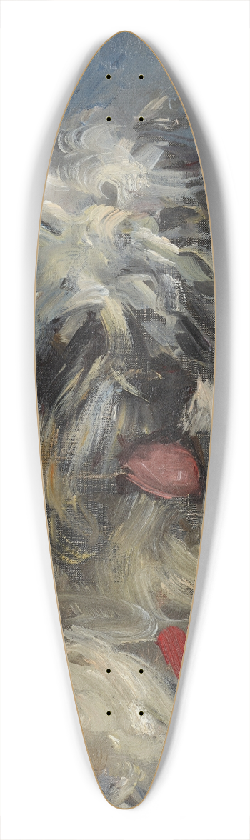 douard Manet - Le chien Donki 39.3 inch art pintail longboard deck