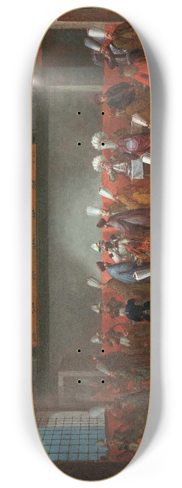 Jean Baptiste Vanmour - The Meal in Honour of Ambassador Cornelis Calkoen 8.25 inch art skate deck