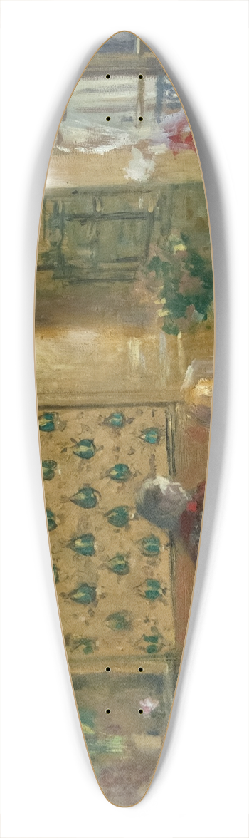 douard Vuillard - By the Worktable 39.3 inch art pintail longboard deck