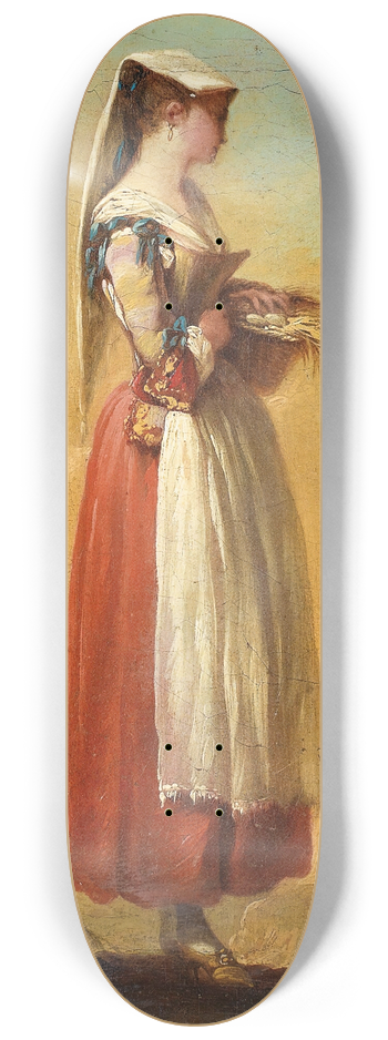 Jean Barbault - A Girl From Frascati 8.25 inch art skate deck