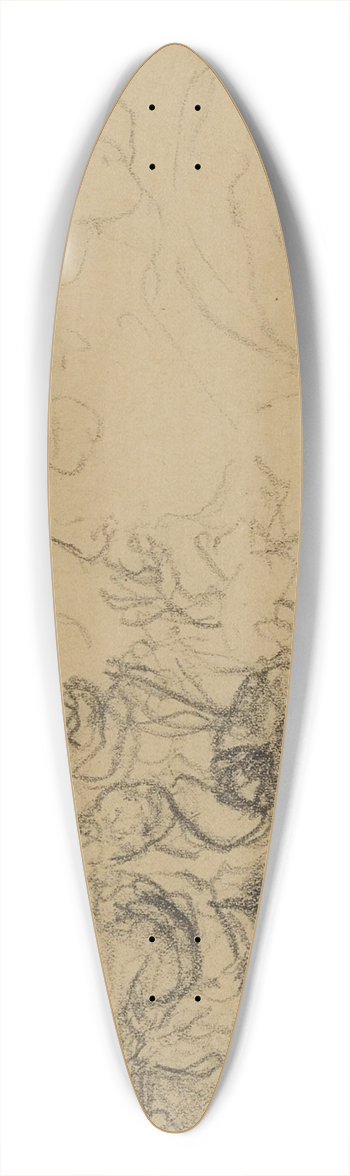 douard Vuillard - Lucie Hessel de profil devant un bouquet de fleurs 39.3 inch art pintail longboard deck