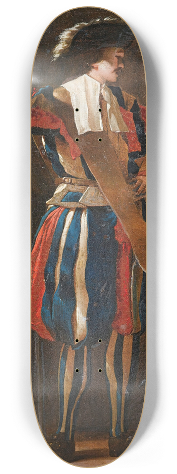 Jean Barbault - Portrait of a Swiss Guard 8.25 inch art skate deck