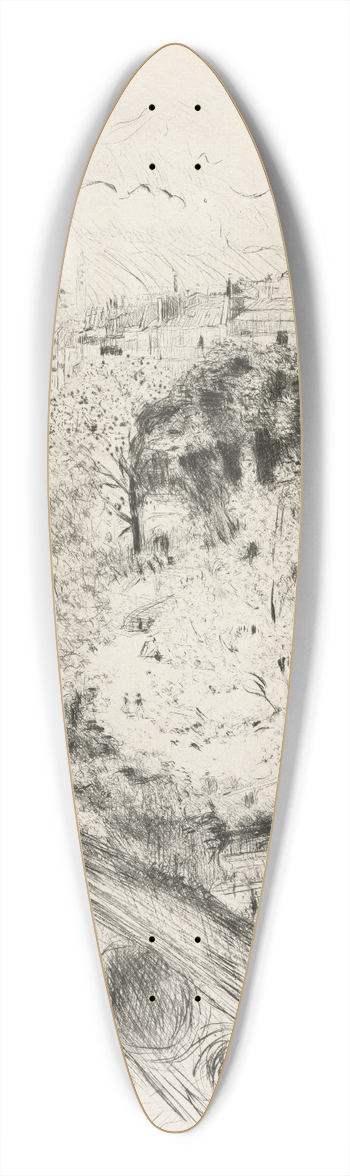 douard Vuillard - Square Vintimille 39.3 inch art pintail longboard deck