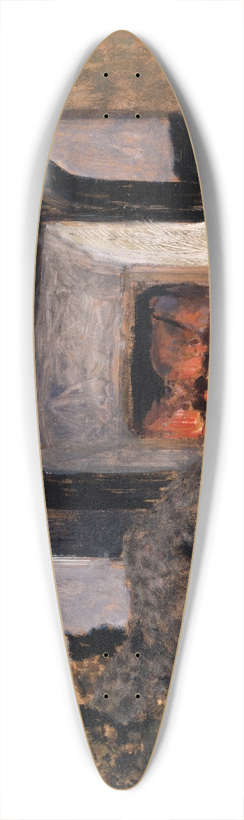 douard Vuillard - The Fireplace 39.3 inch art pintail longboard deck
