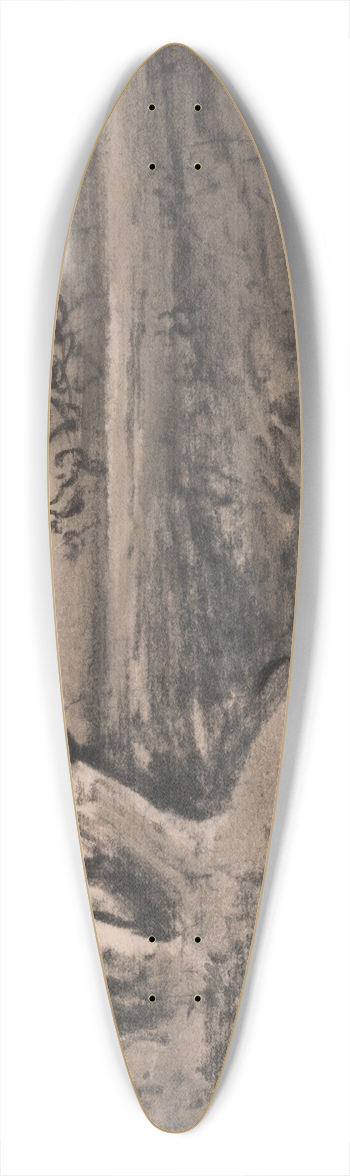 Dr. Thomas Monro - Landscape 39.3 inch art pintail longboard deck